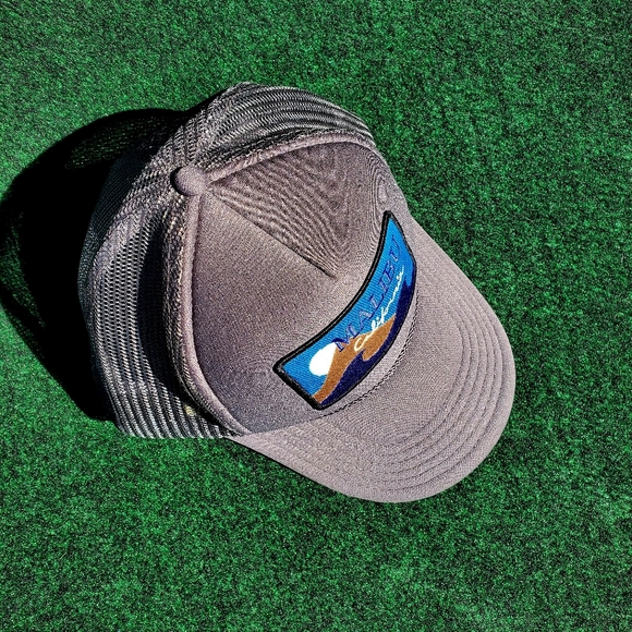 VTG Otto Trucker Cap Hat Snapback Malibu California Gray Adjustable Myanmar - Picture 4 of 9